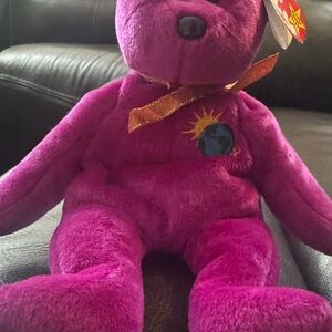 Ty Purple Plush Stuffed Animal RARE Mint condition